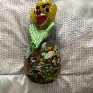 Murano Venetian glass blown clown!!